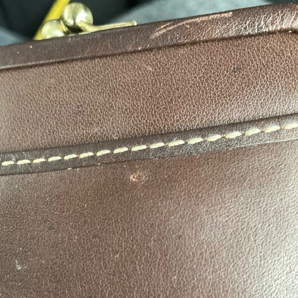 Coach vintage mahagony brown small clutch wallet - Picture 15 of 16